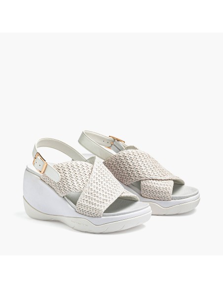 POWER WOODS RAFFIA WHITE