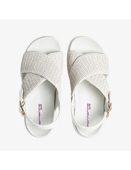 POWER WOODS RAFFIA WHITE