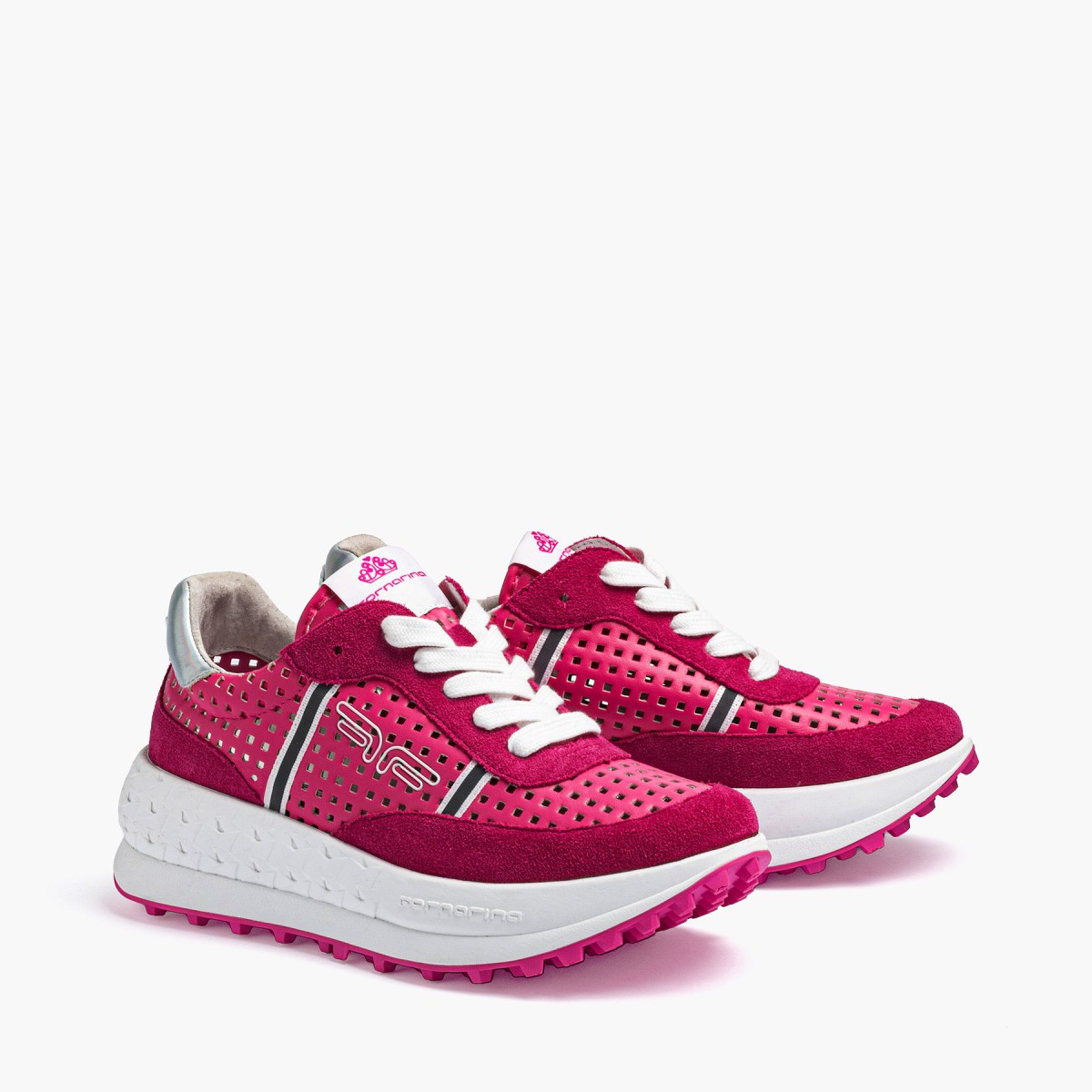 DOUBLE RUN HOLED FUXIA
