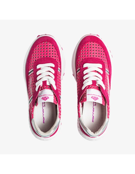 DOUBLE RUN HOLED FUXIA