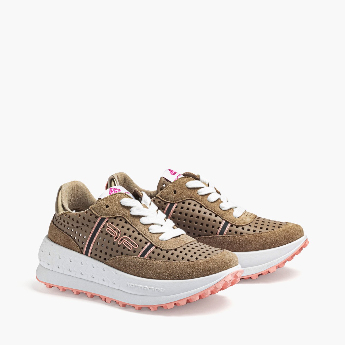 DOUBLE RUN HOLED TAUPE