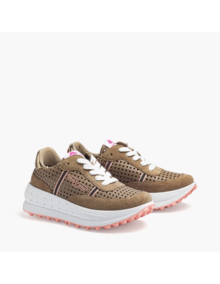DOUBLE RUN HOLED TAUPE
