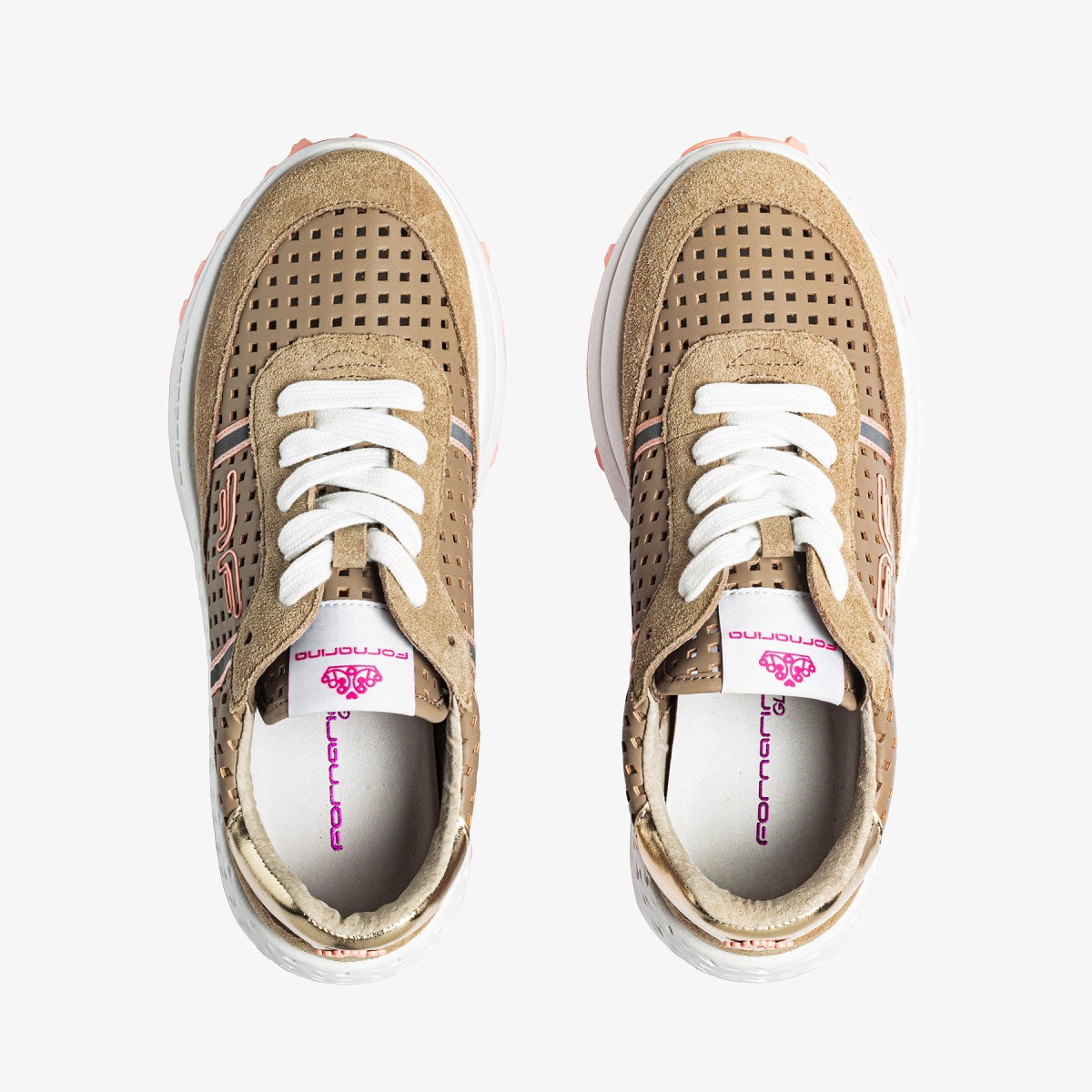 DOUBLE RUN HOLED TAUPE