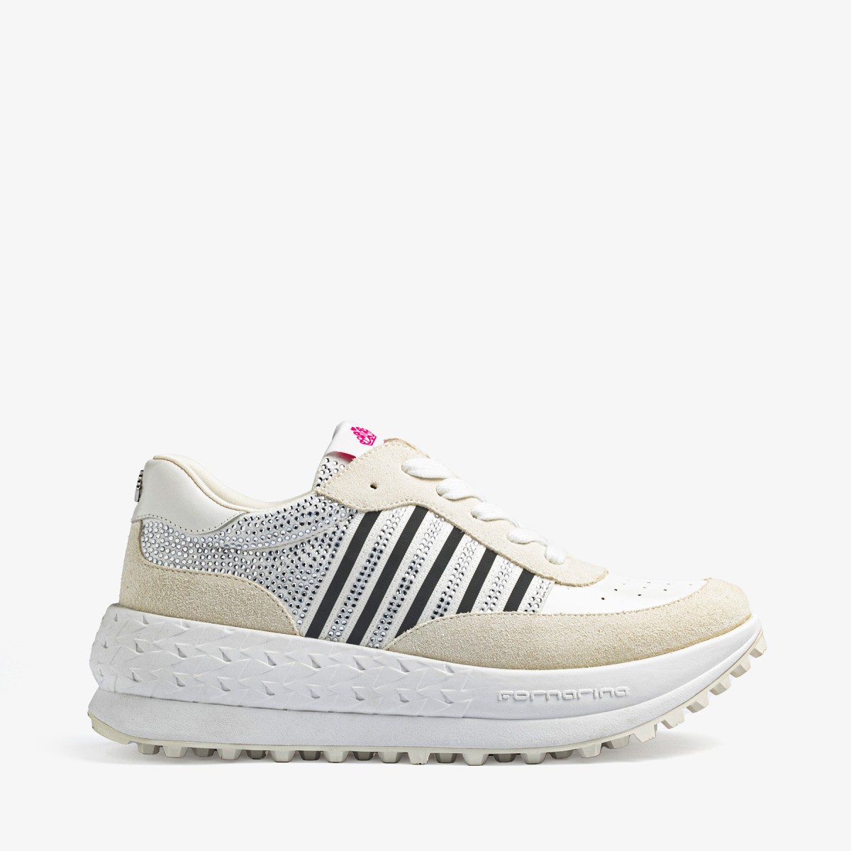 DOUBLE RUN STRASS WHITE