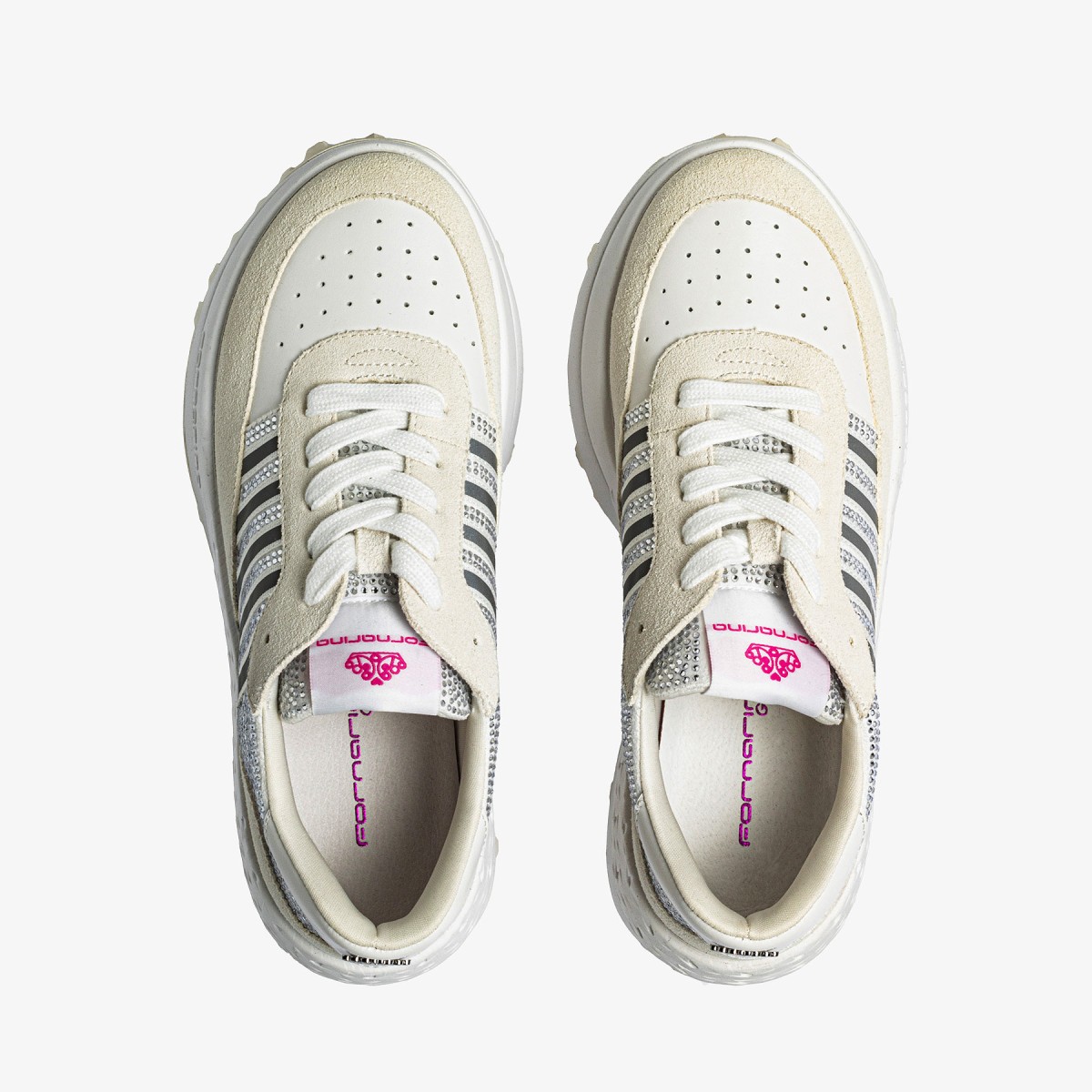 DOUBLE RUN STRASS WHITE